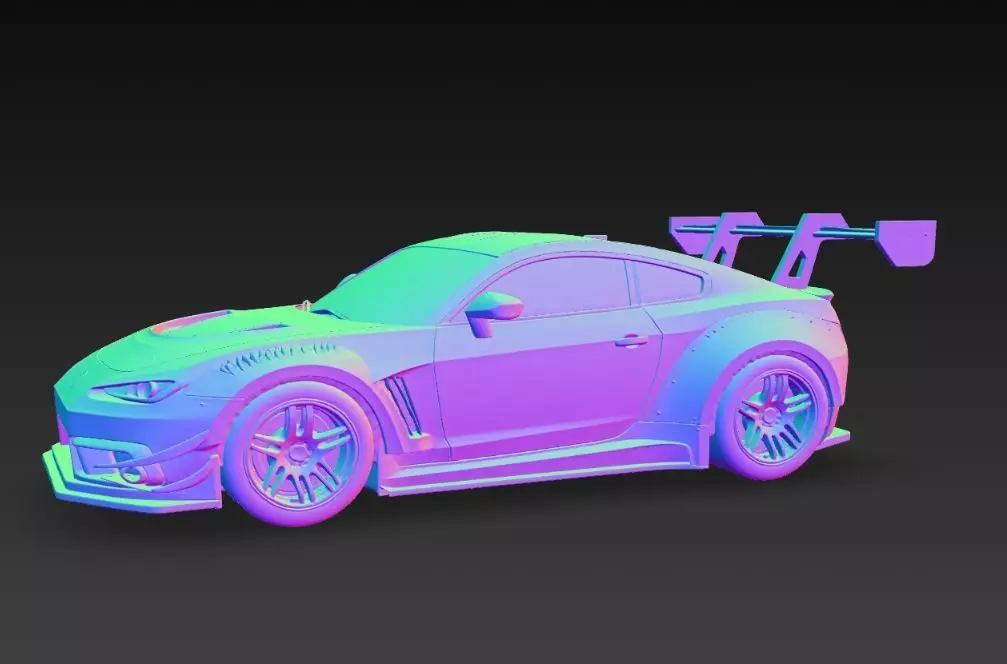 Track Ready Widebody Concept Coupe 3D print model_37