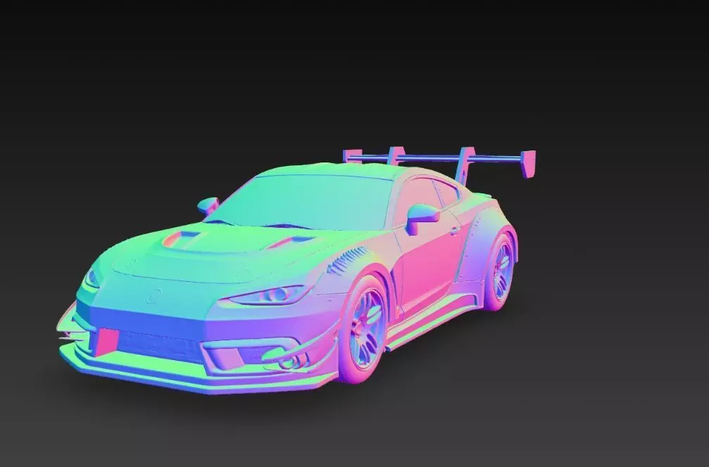 Track Ready Widebody Concept Coupe 3D print model_38