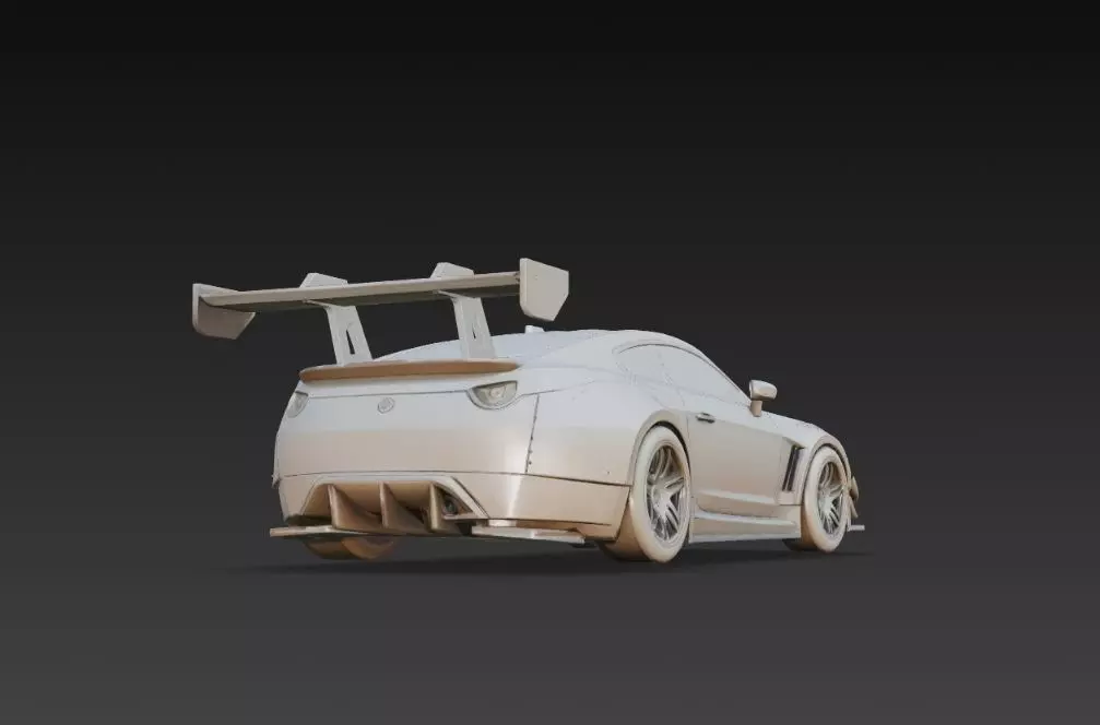 Track Ready Widebody Concept Coupe 3D print model_41