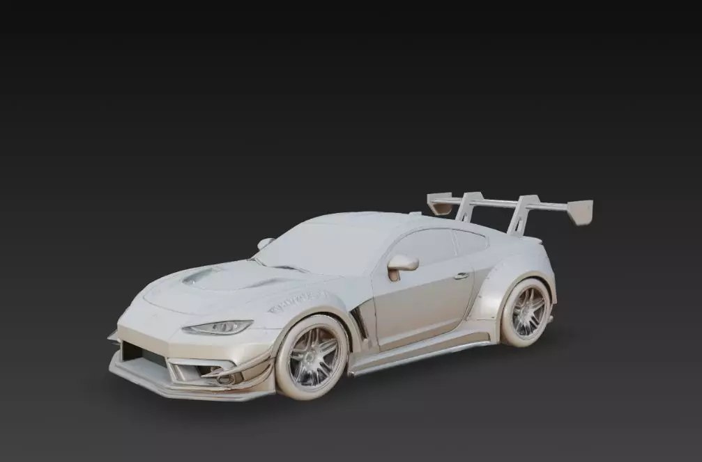 Track Ready Widebody Concept Coupe 3D print model_1