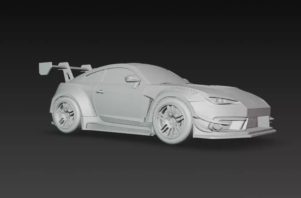 Track Ready Widebody Concept Coupe 3D print model_8