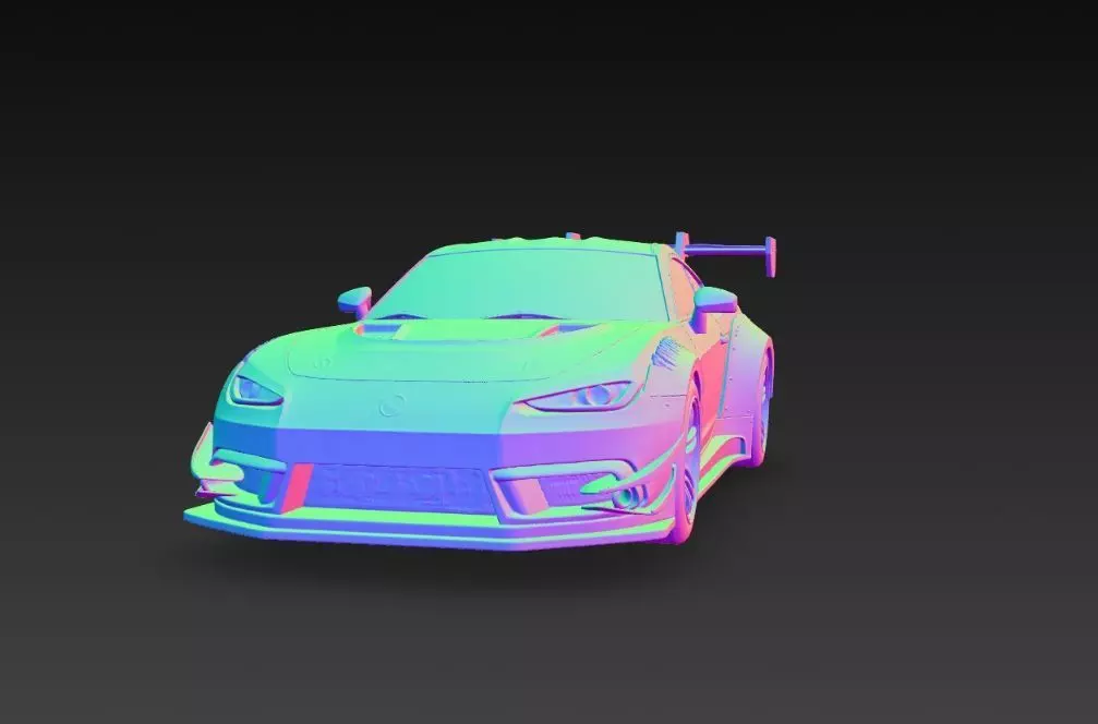 Track Ready Widebody Concept Coupe 3D print model_22