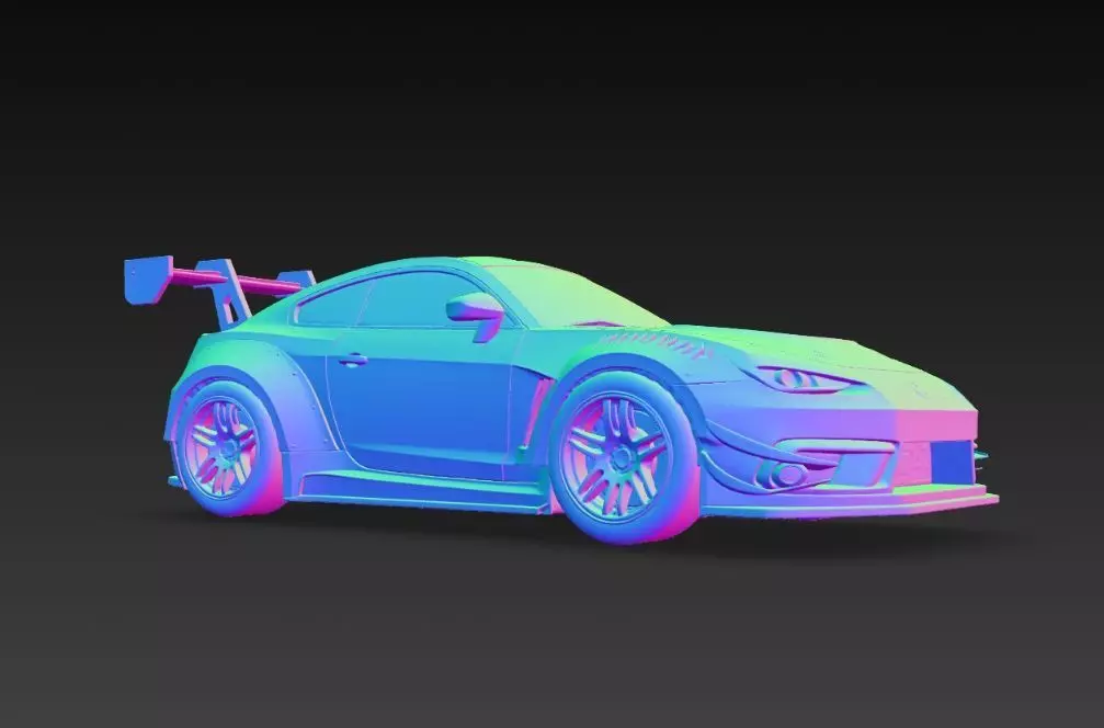 Track Ready Widebody Concept Coupe 3D print model_27