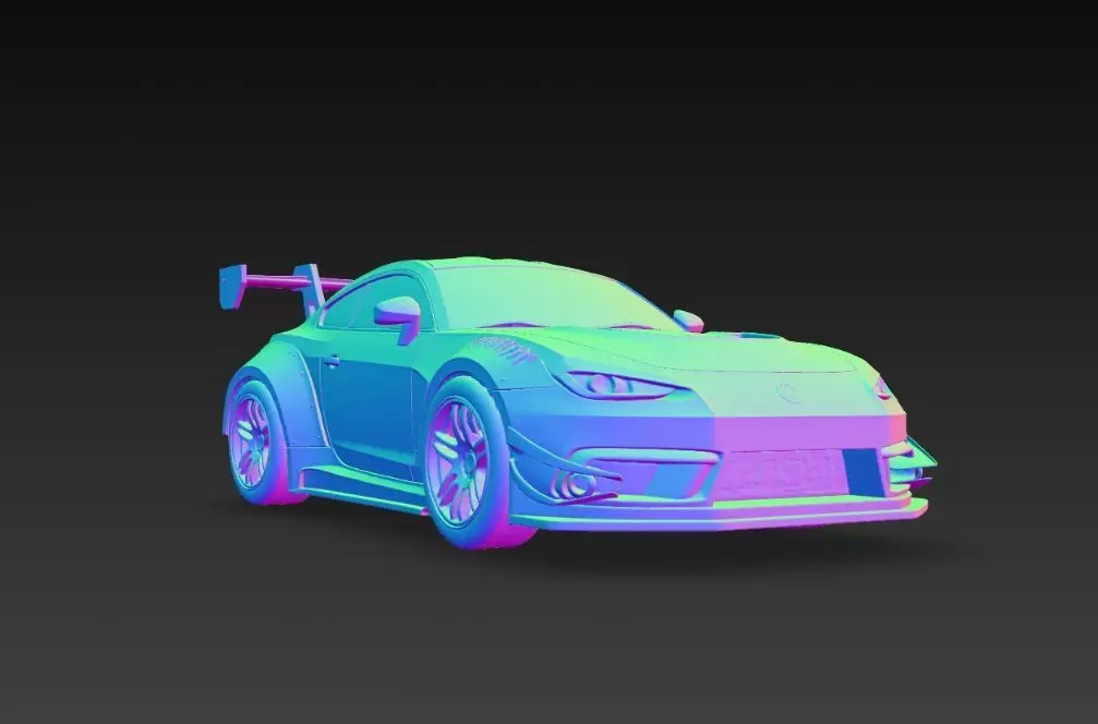 Track Ready Widebody Concept Coupe 3D print model_26