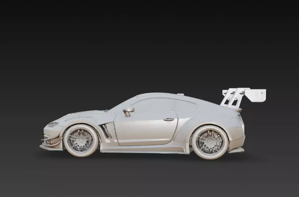 Track Ready Widebody Concept Coupe 3D print model_2