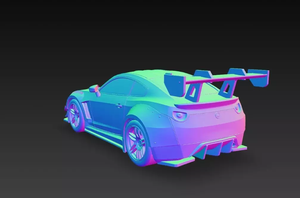 Track Ready Widebody Concept Coupe 3D print model_33