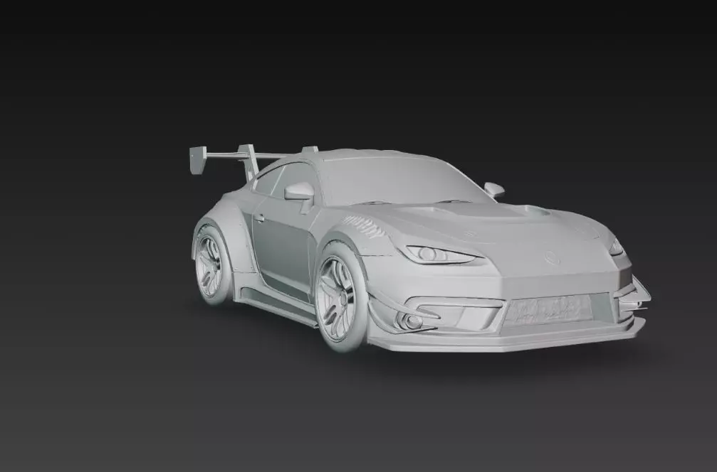 Track Ready Widebody Concept Coupe 3D print model_7