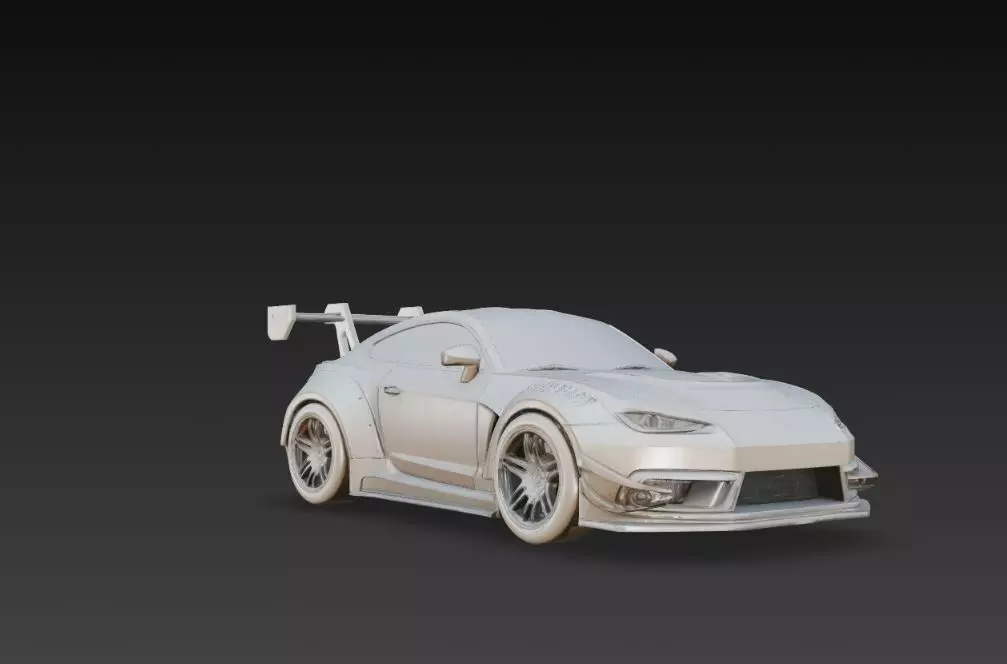 Track Ready Widebody Concept Coupe 3D print model_34