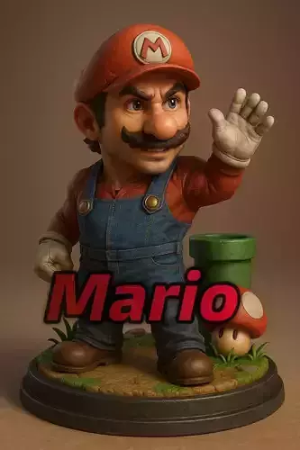 Mario Jojo Musculoso Realista Figura 