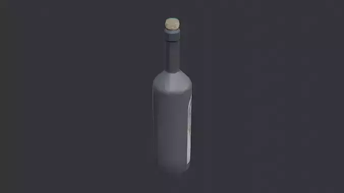 Dark Glass Alcohol Bottle