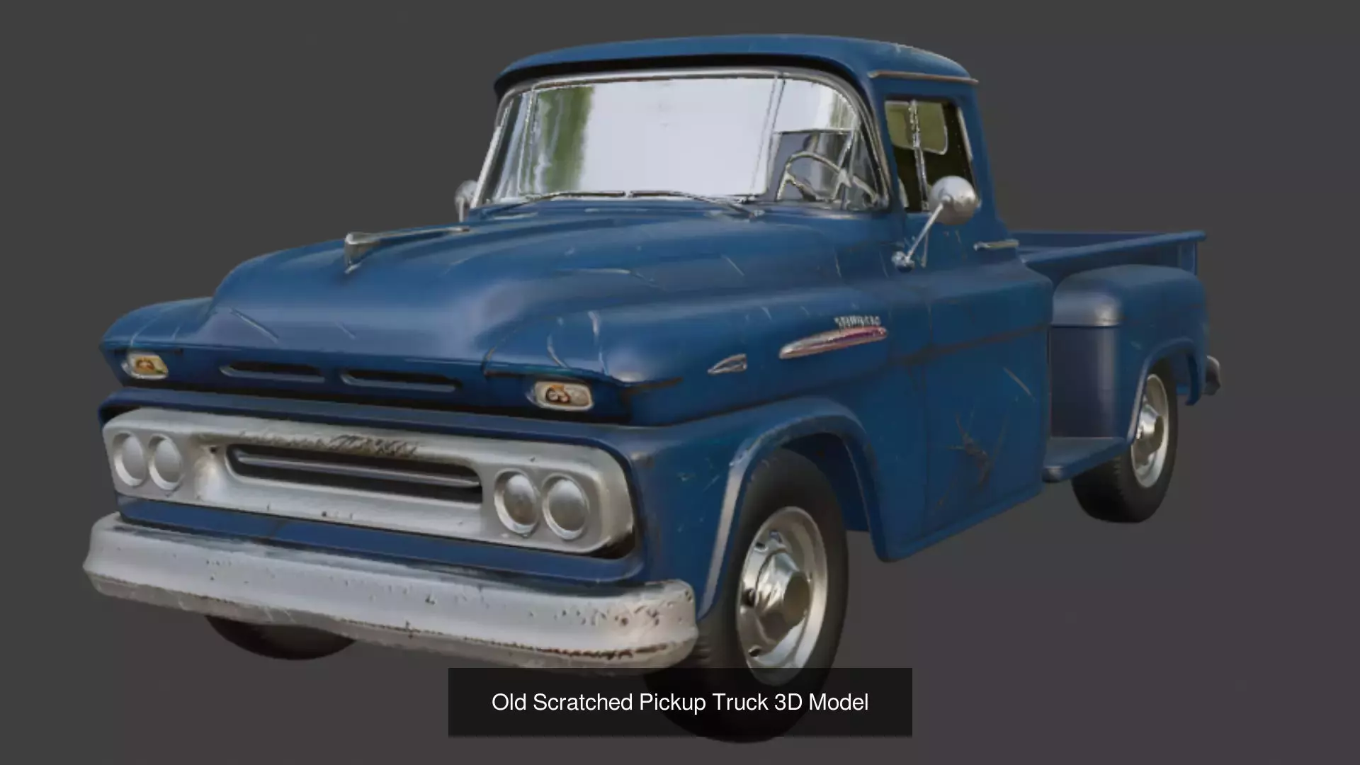 8 Old Scratched Truck 3d Model 3D Model Collection_5