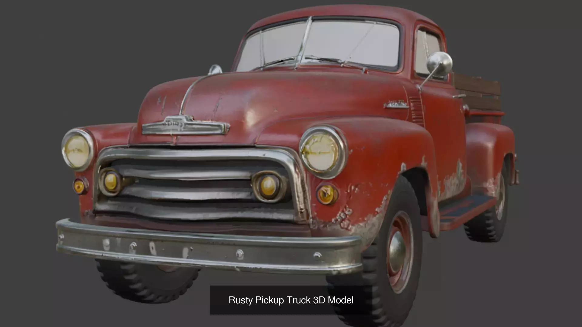 8 Old Scratched Truck 3d Model 3D Model Collection_3