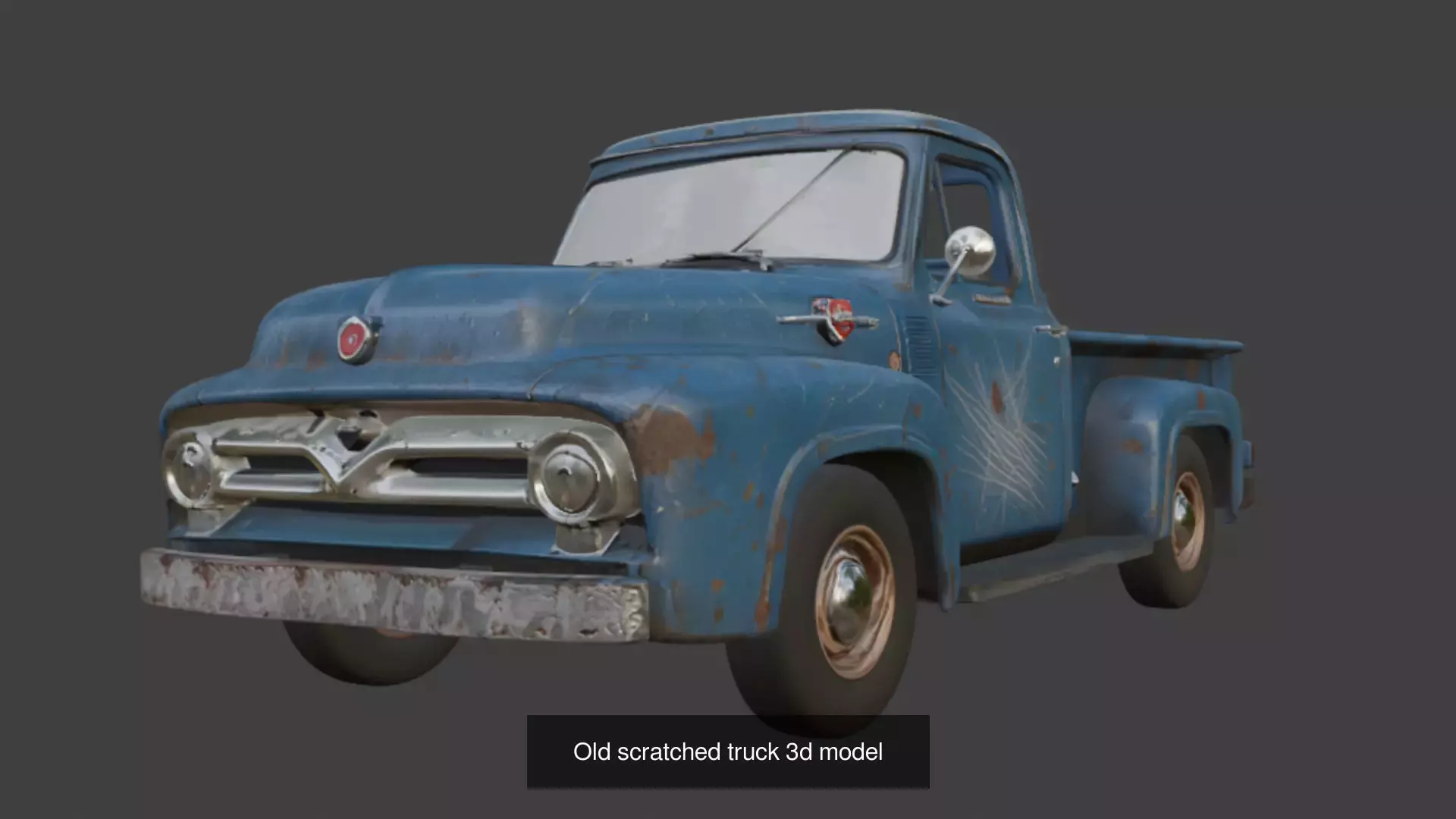 8 Old Scratched Truck 3d Model 3D Model Collection_1