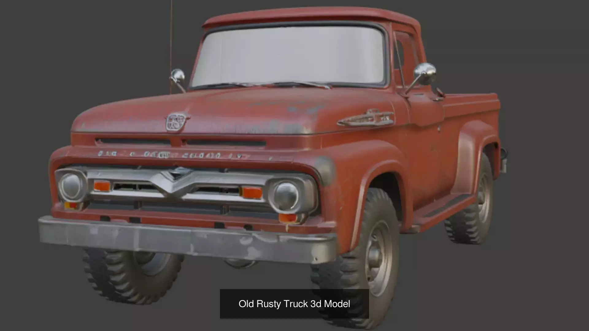 8 Old Scratched Truck 3d Model 3D Model Collection_8