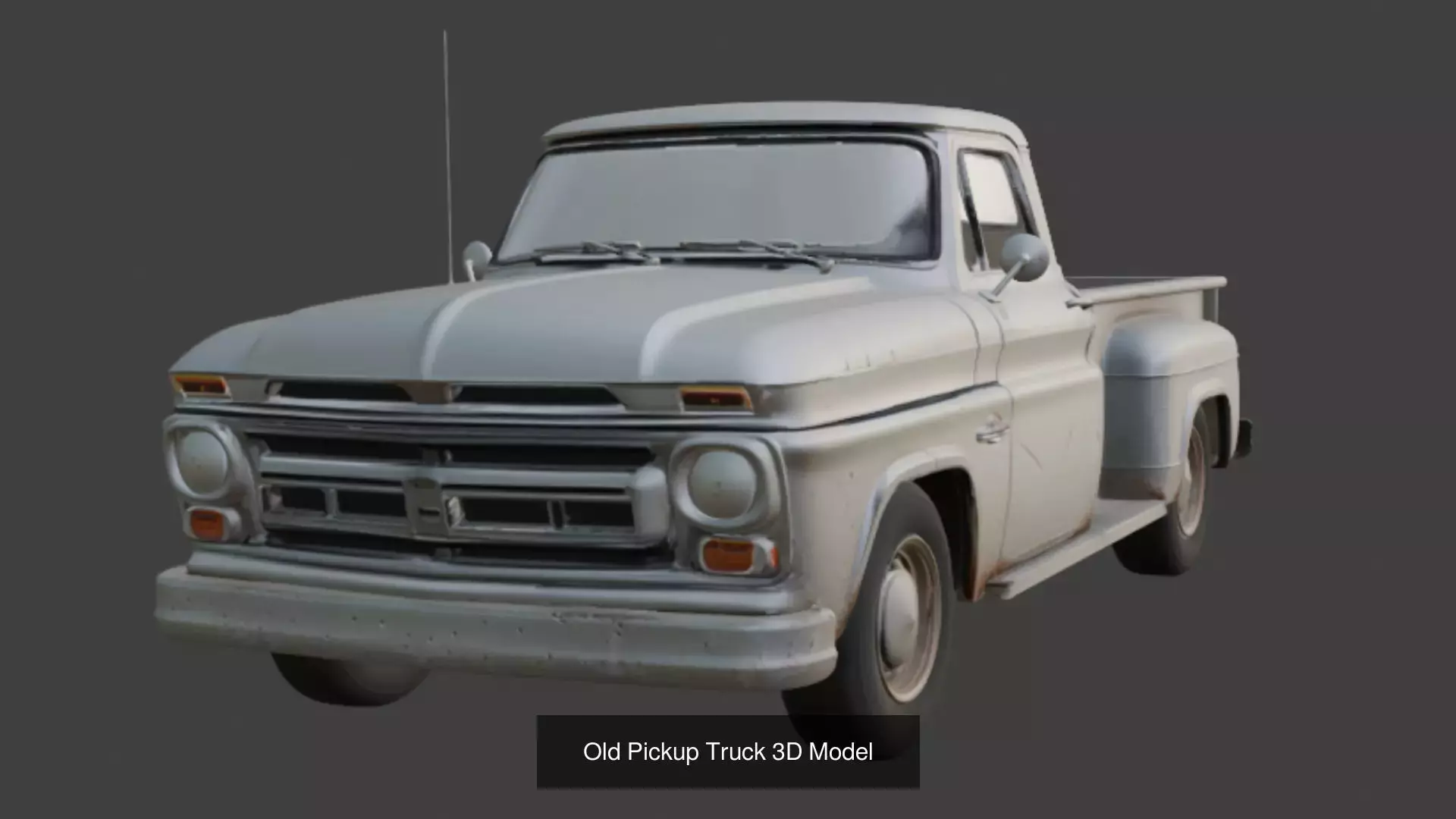 8 Old Scratched Truck 3d Model 3D Model Collection_7