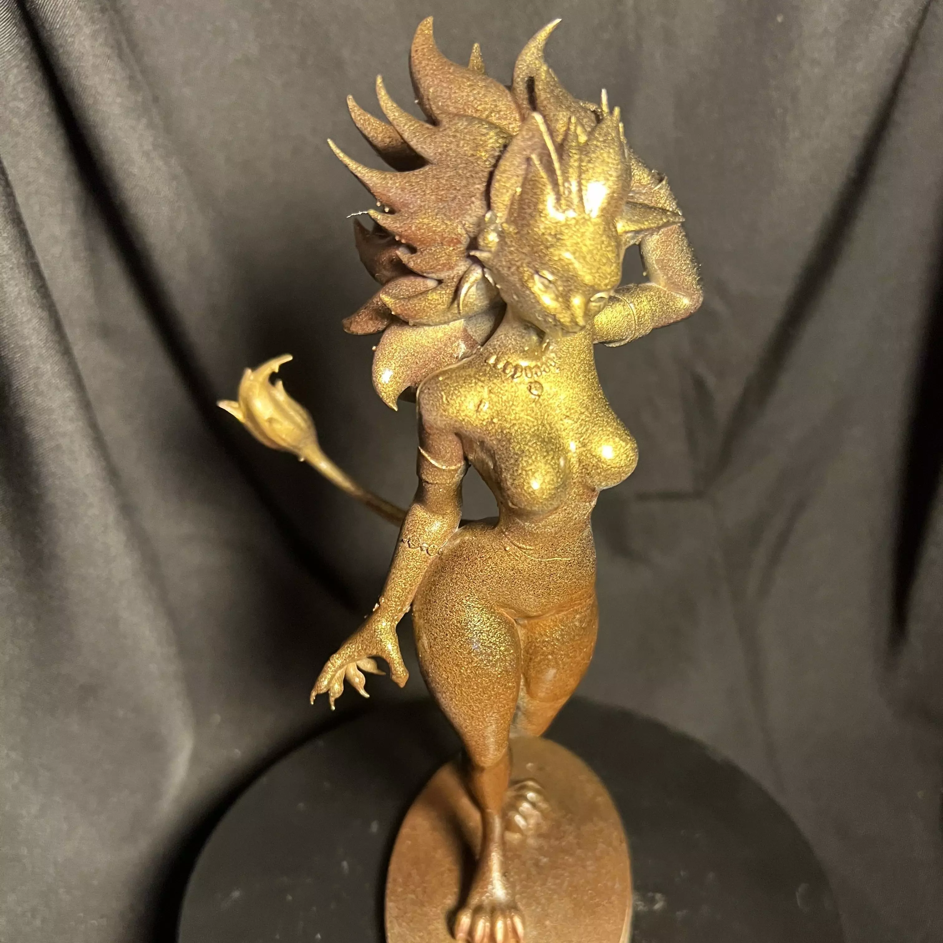 Sexy Feline Cat Girl Seductive Anthro 3D Printable Model 3D print model_5