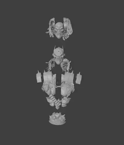 batman bust stl 3d print model