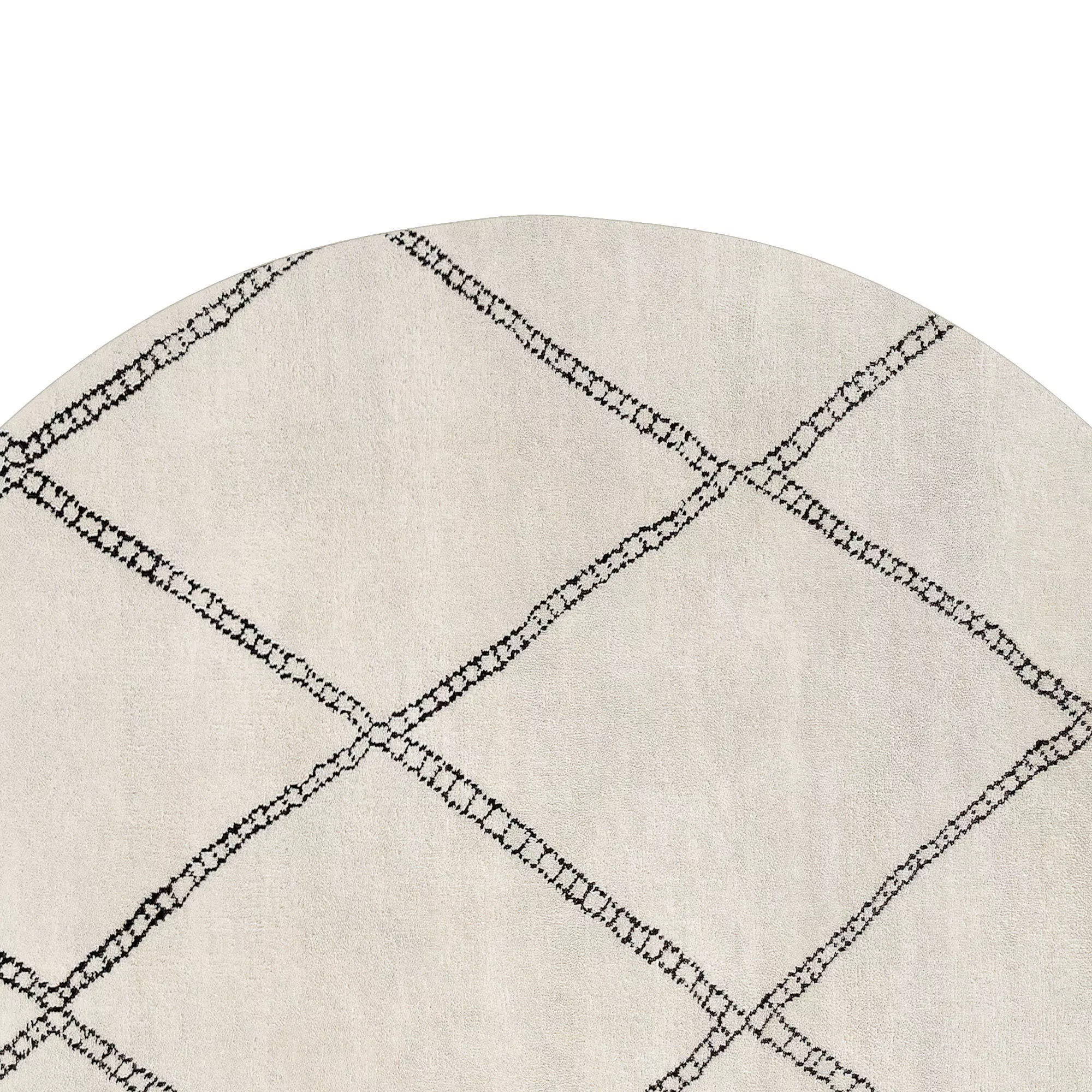 Loha Rug Natural Round 3D model_4