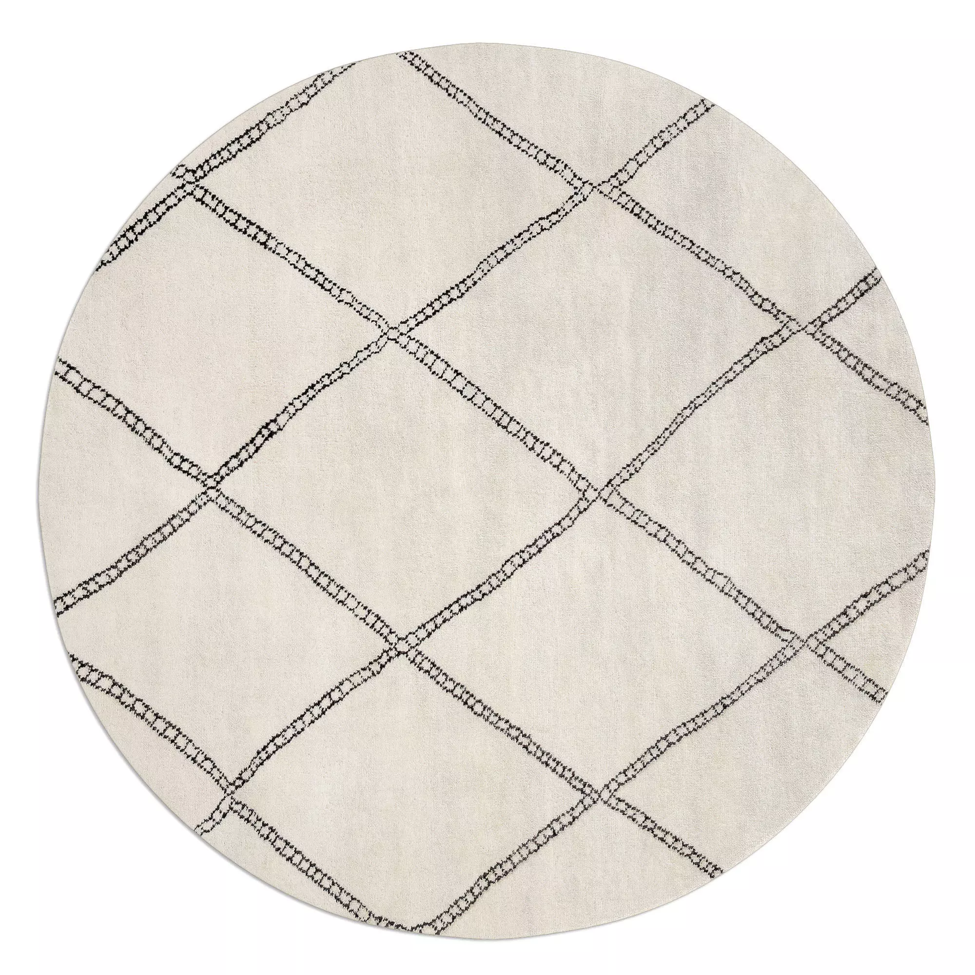 Loha Rug Natural Round 3D model_3