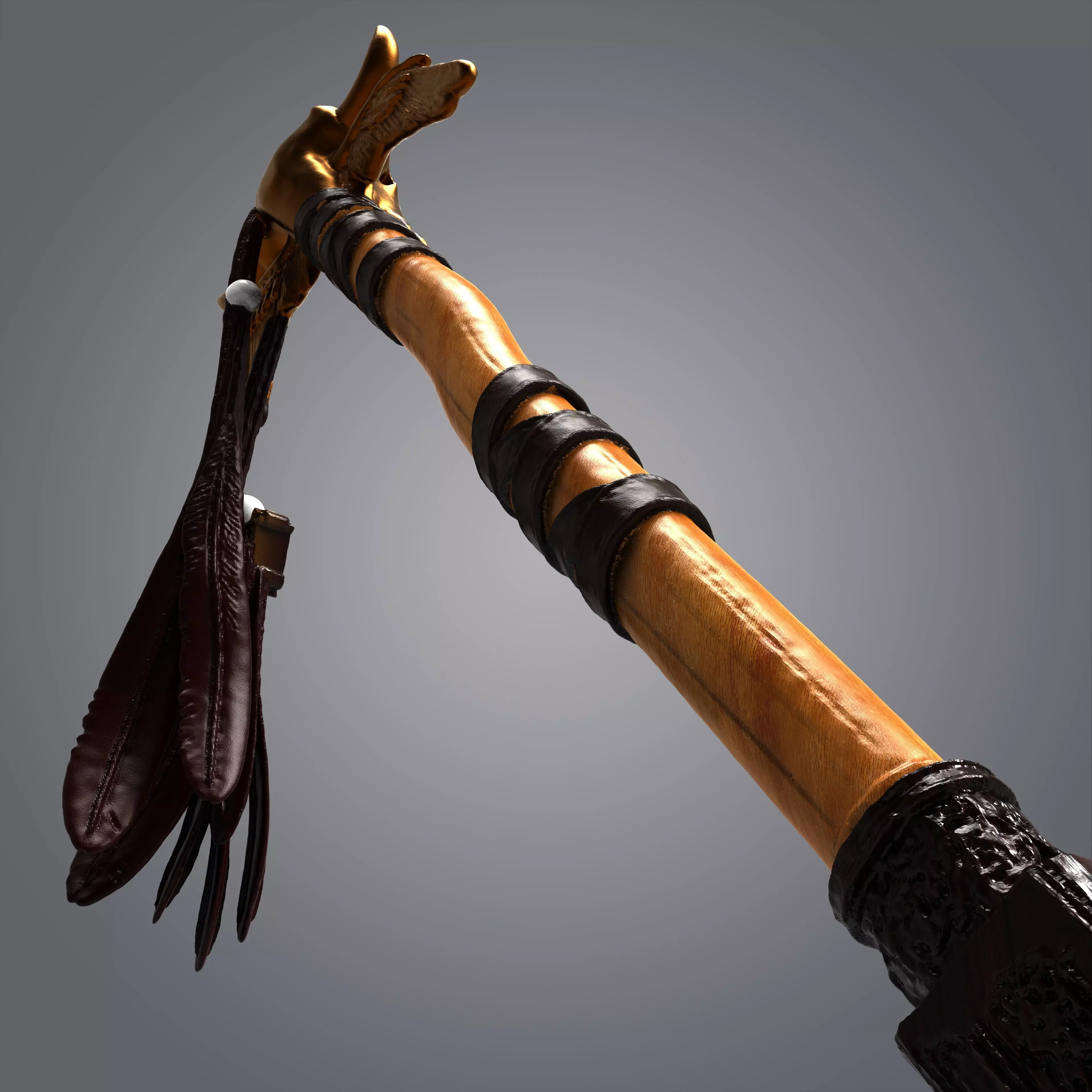 High-Poly Fantasy Battle Axe 3D Model - Detailed Medieval Weapon 3D model_3