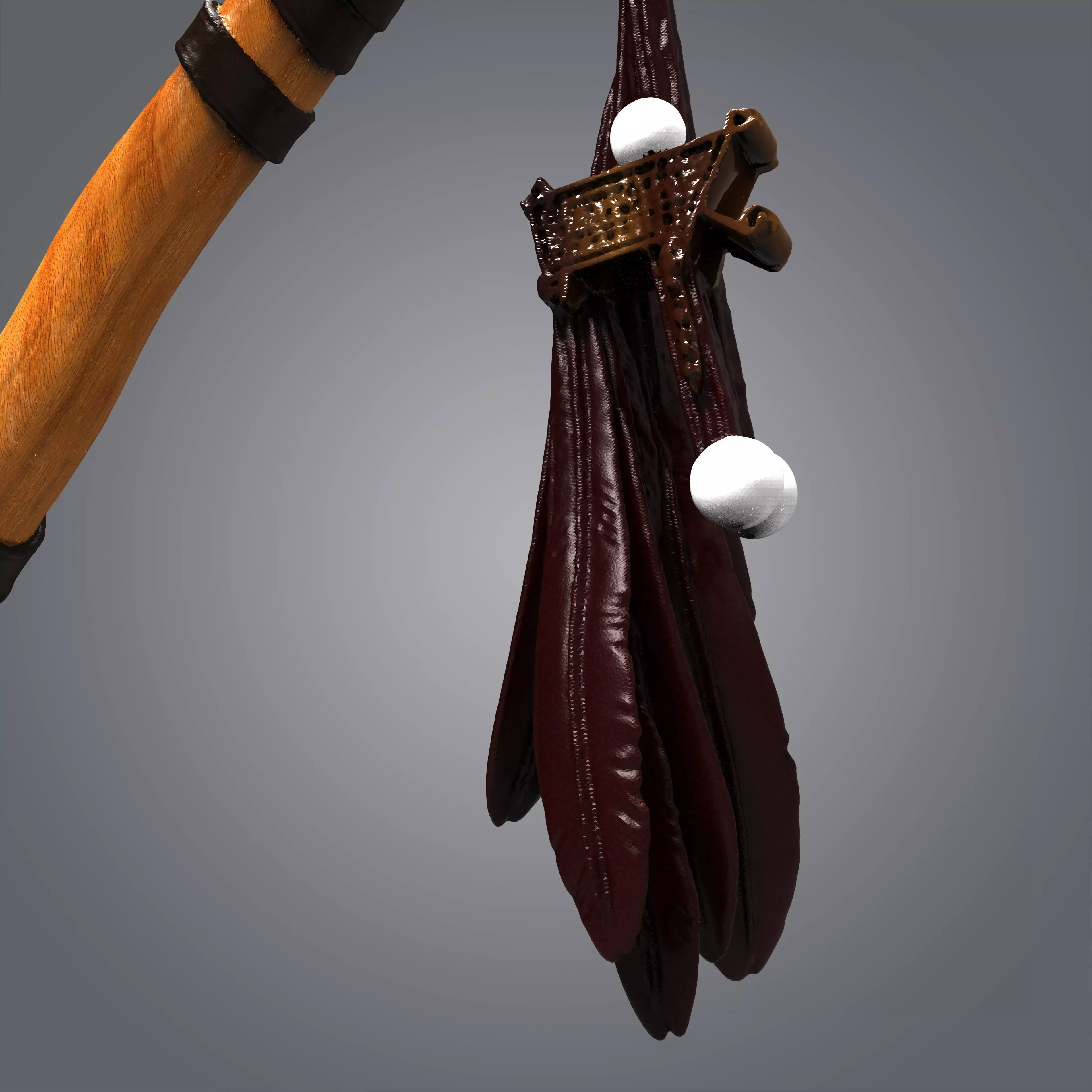 High-Poly Fantasy Battle Axe 3D Model - Detailed Medieval Weapon 3D model_5