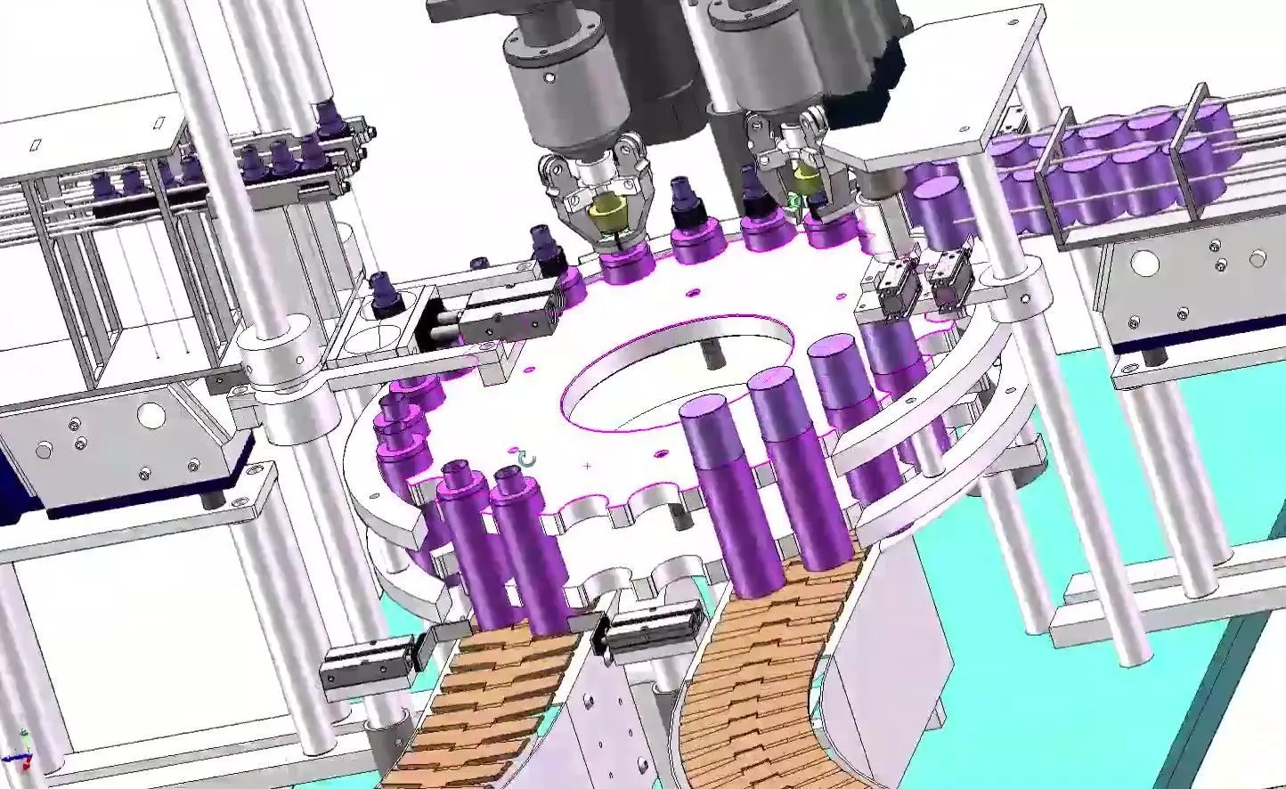 Automatic Aerosol Filling and Capping Production Line 3D model_15