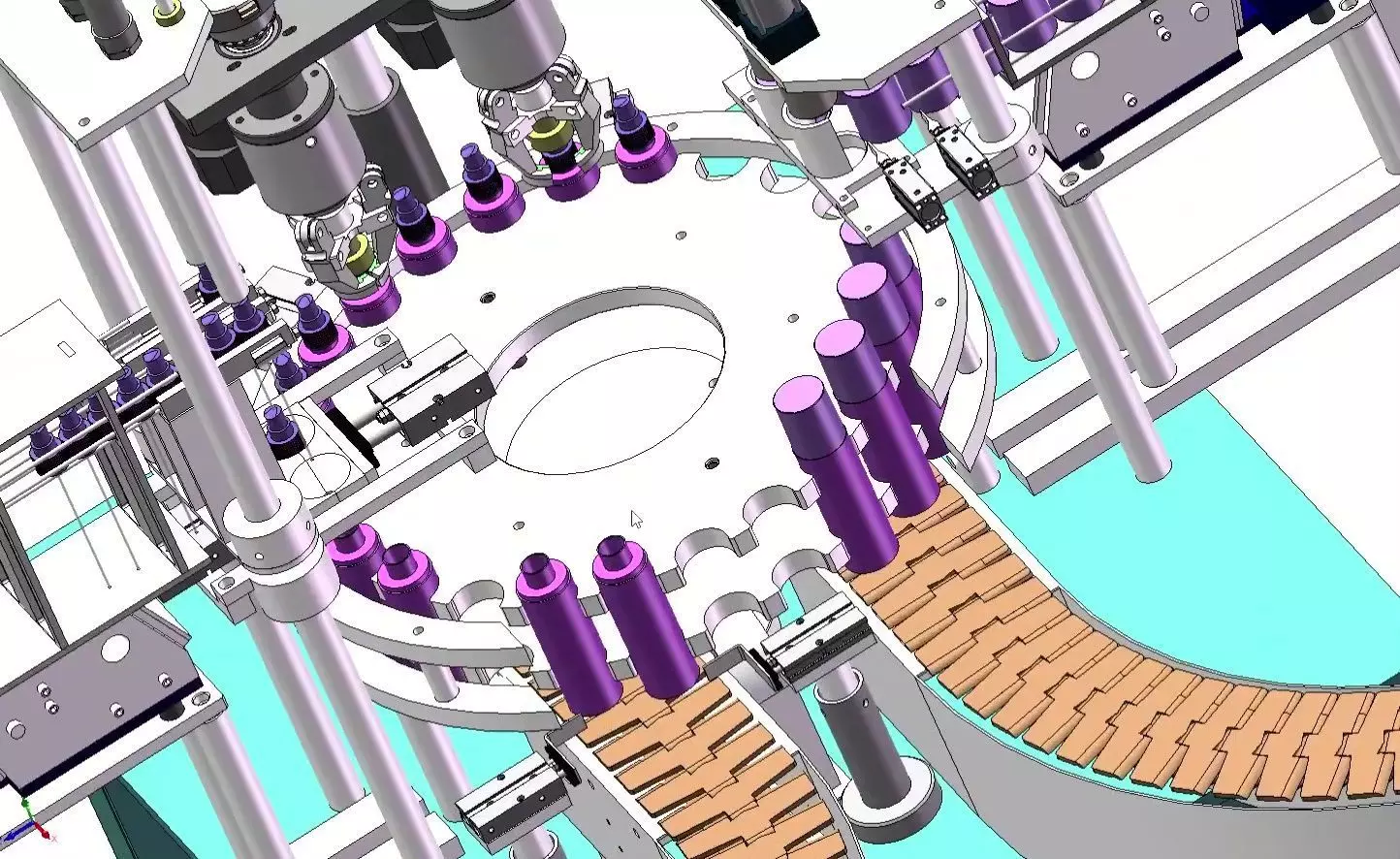 Automatic Aerosol Filling and Capping Production Line 3D model_14
