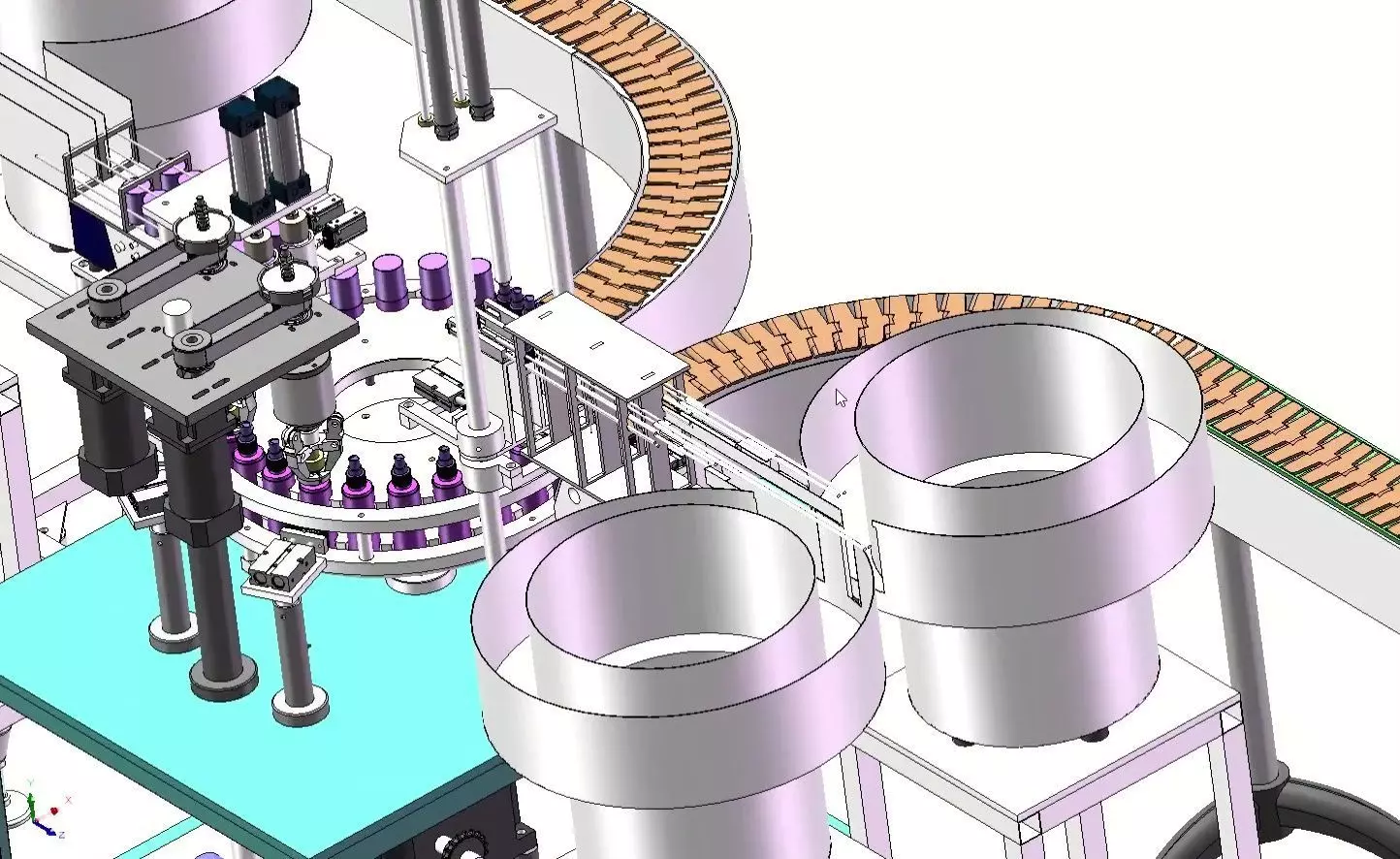Automatic Aerosol Filling and Capping Production Line 3D model_12