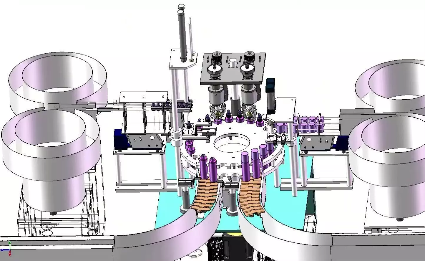Automatic Aerosol Filling and Capping Production Line 3D model_27