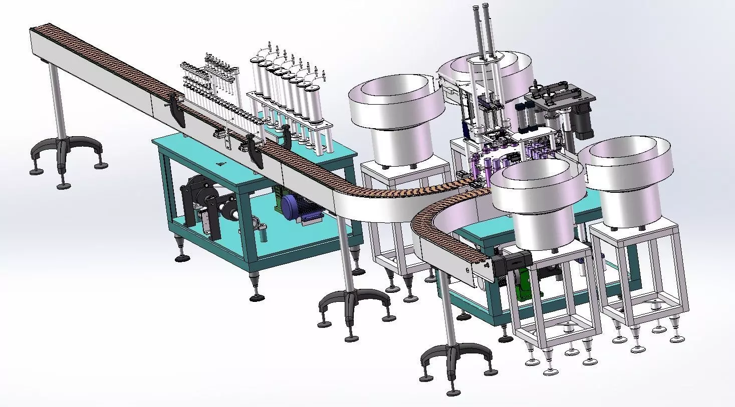 Automatic Aerosol Filling and Capping Production Line 3D model_1