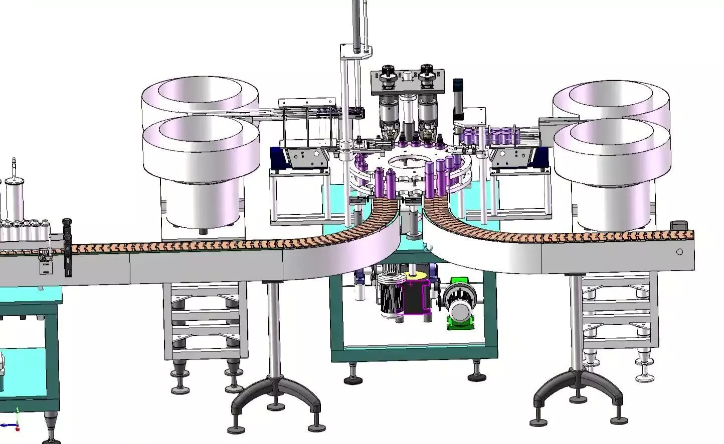 Automatic Aerosol Filling and Capping Production Line 3D model_28