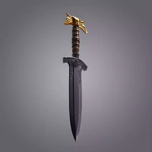 Mythic Warrior Dagger 3D Model - Fantasy Blade