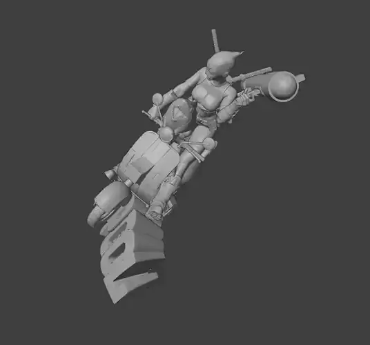 Gwenpool 3D Model STL 3D Printing Ready
