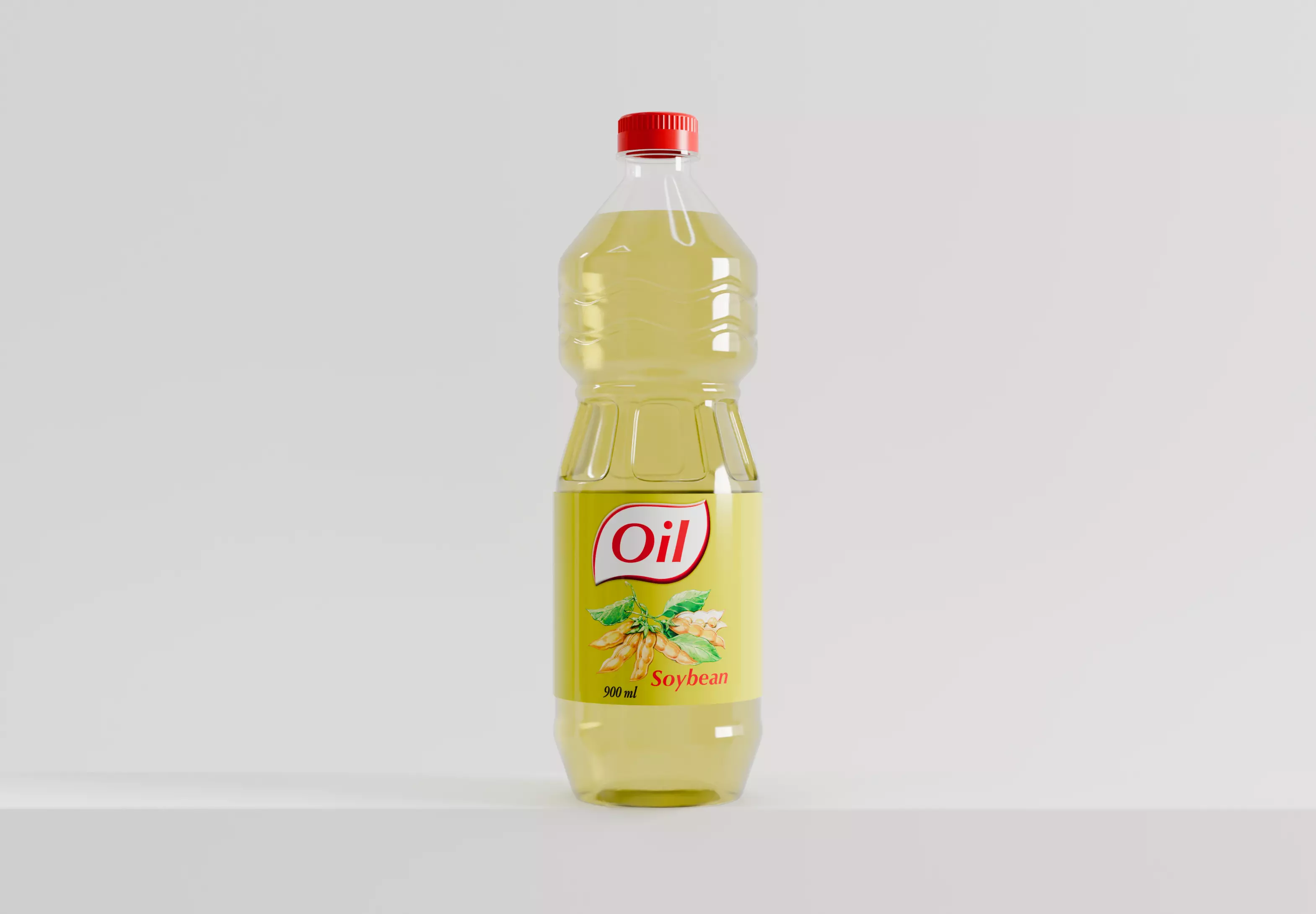 Soybean Oil Bottle 3D model