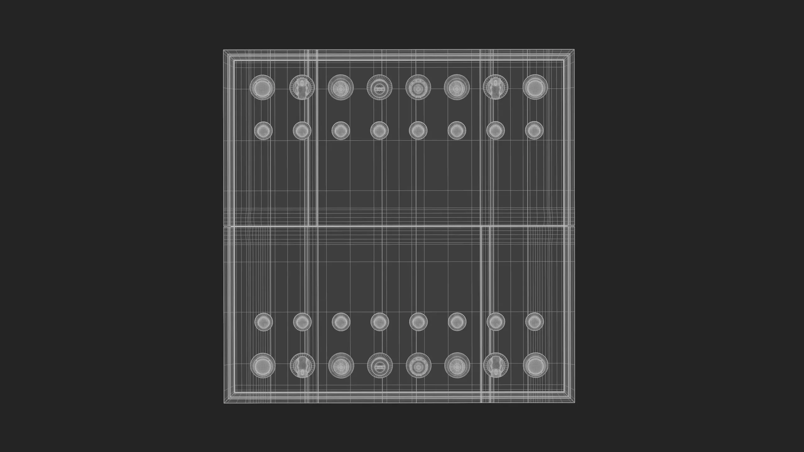 Chessboard Low-poly 3D model_15