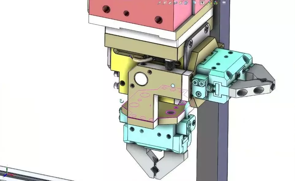 CNC Machine Loading and Unloading Automation System 3D model_4