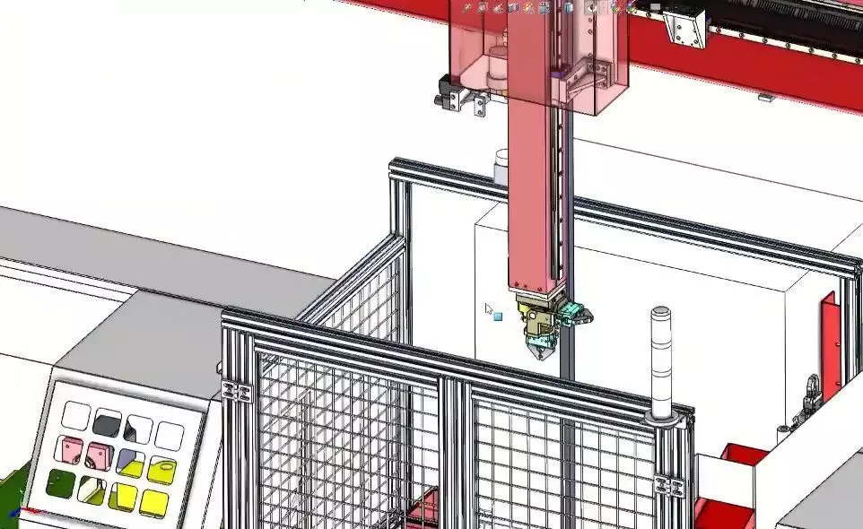 CNC Machine Loading and Unloading Automation System 3D model_6