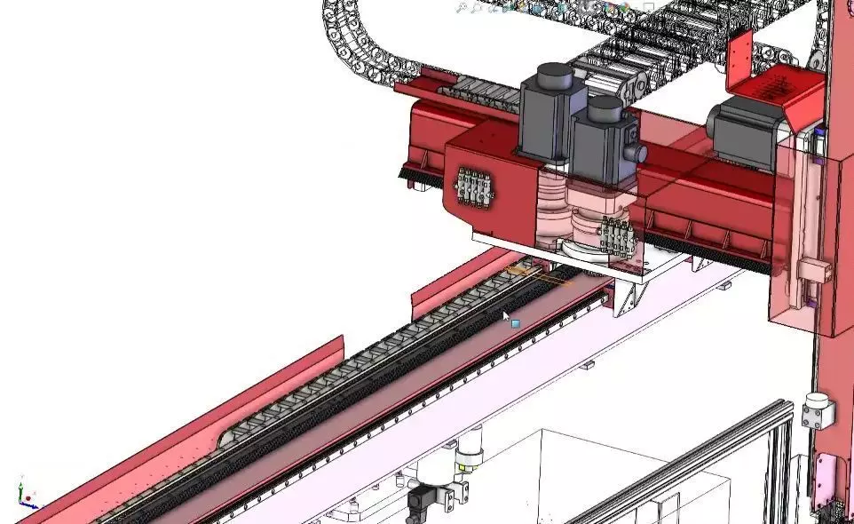CNC Machine Loading and Unloading Automation System 3D model_17
