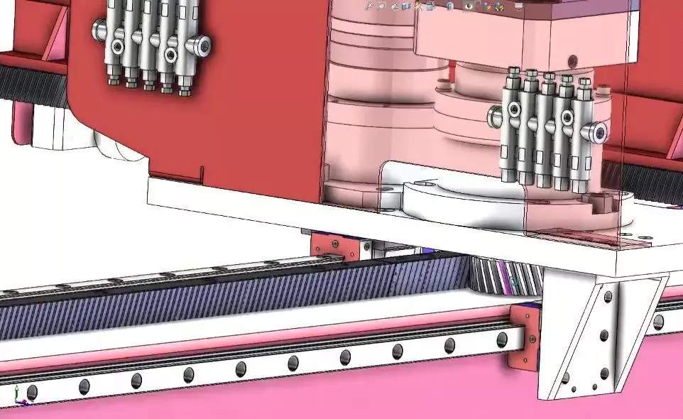 CNC Machine Loading and Unloading Automation System 3D model_13