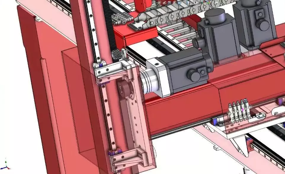CNC Machine Loading and Unloading Automation System 3D model_11