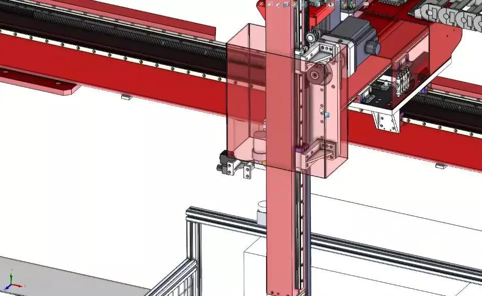 CNC Machine Loading and Unloading Automation System 3D model_7