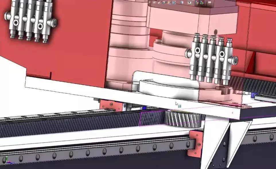 CNC Machine Loading and Unloading Automation System 3D model_15