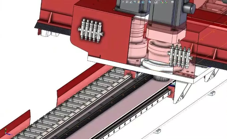 CNC Machine Loading and Unloading Automation System 3D model_16