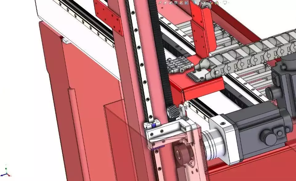 CNC Machine Loading and Unloading Automation System 3D model_9