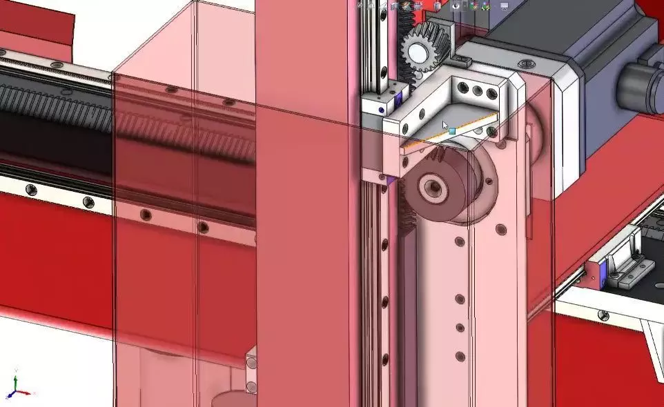 CNC Machine Loading and Unloading Automation System 3D model_8