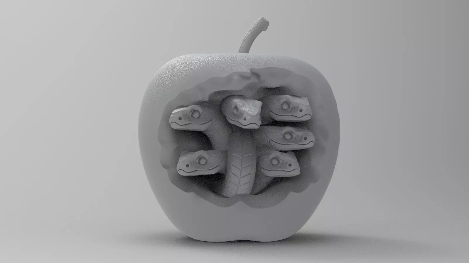Forbidden Apple 3D print model_17