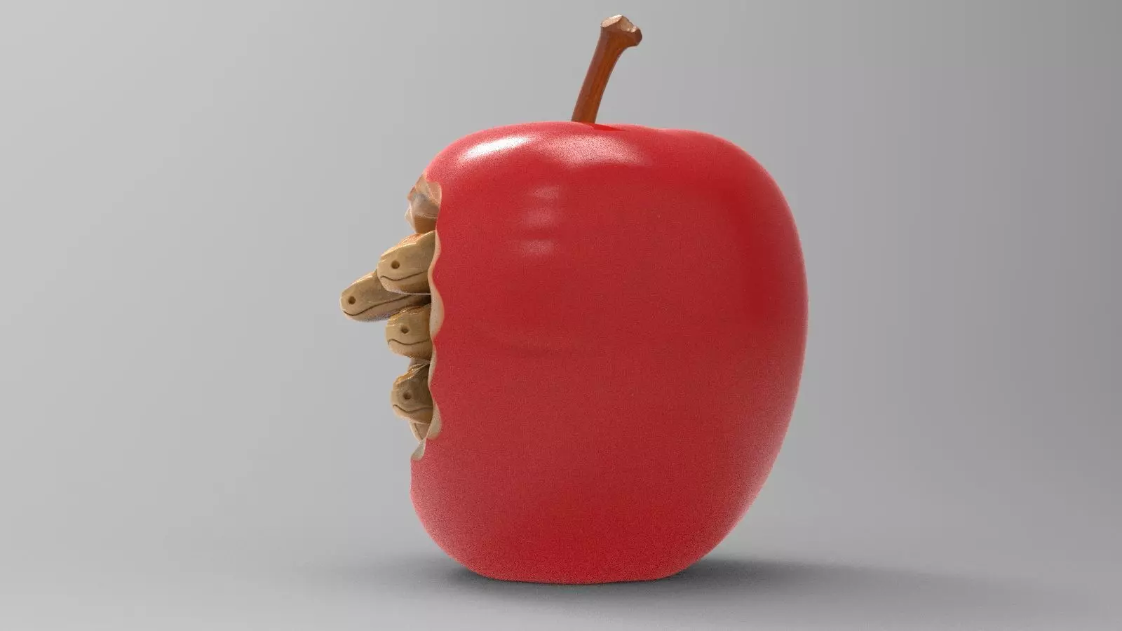 Forbidden Apple 3D print model_12