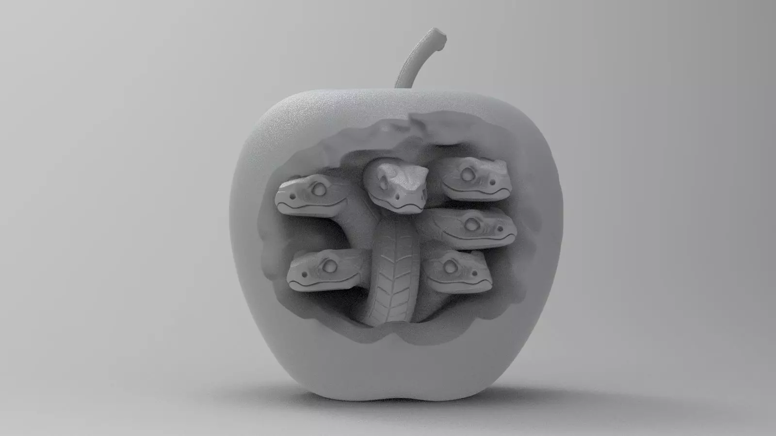 Forbidden Apple 3D print model_19