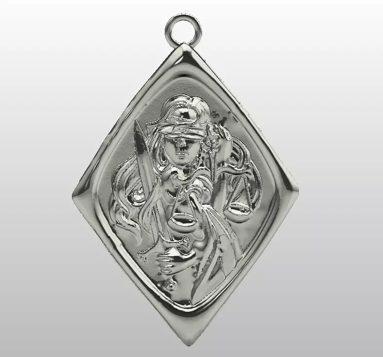 Pendant Themis 3D print model_4