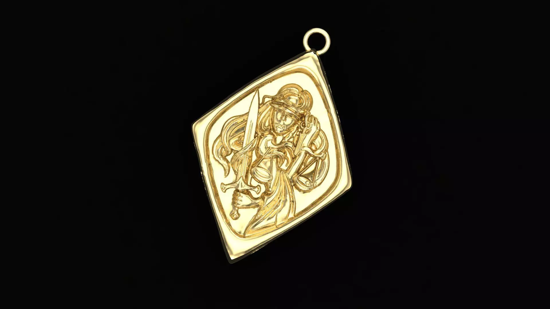 Pendant Themis 3D print model_6